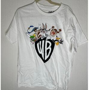 Nwot Warner Brothers White T Shirt Buggy’s bunny, taz oversized large